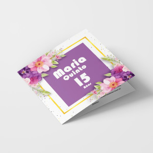 Tarjetas de invitacion cuadradas tipo plegadas tipo díptico