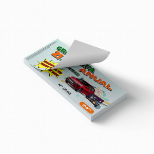 Block de tickets para sorteo